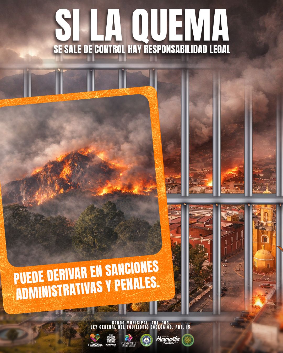 Evitar quemas de pastizales es clave para prevenir incendios mayores y sanciones legales